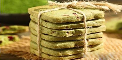 Matcha receptek – Matcha teás omlós keksz